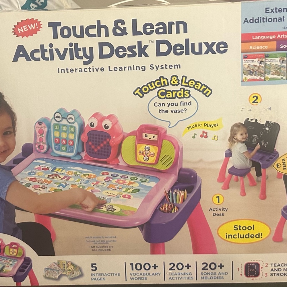 Touch & Learn Activity Desk Deluxe - Pink and Purple
